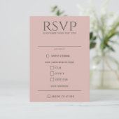 Die Speisen des Pastel Beach RSVP Karte (Stehend Vorderseite)