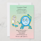 Die Speisen liefen mit der Einladung zur Hochzeit (Rückseite)