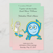 Die Speisen liefen mit der Einladung zur Hochzeit (Vorne/Hinten)