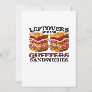 Die Speisen sind für Sandwiches unbedingt erforder Feiertagskarte