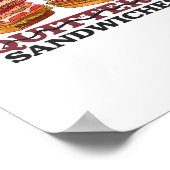 Die Speisen sind für Sandwiches unbedingt erforder Poster (Ecke)
