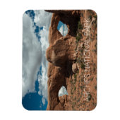 Die Spektakel, Nord- und Südfenster, Arches NP Magnet (Vertikal)