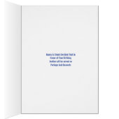 Die Spezialität des Hauses Geburtskarte (Innen (Rechts))