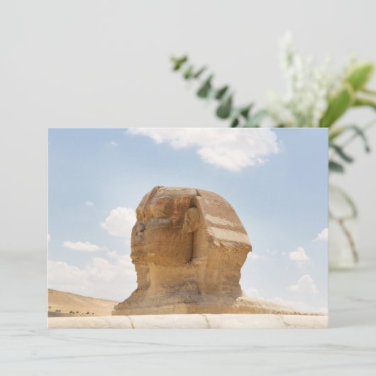 Die Sphinx Dankeskarte (Stehend Vorderseite)