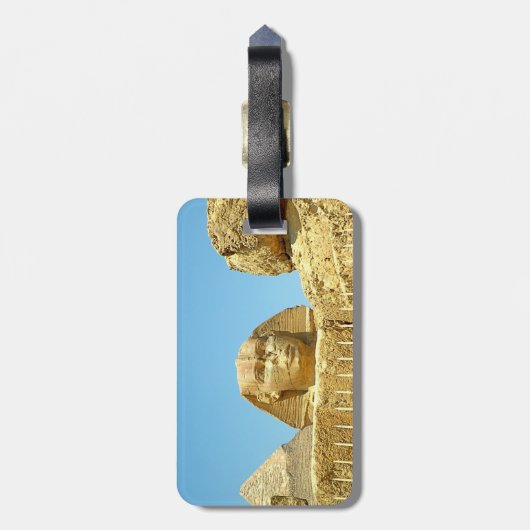 Die Sphinx Gepäckanhänger (Rückseite vertikal)