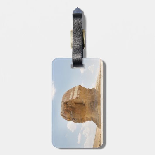 Die Sphinx Gepäckanhänger (Rückseite vertikal)