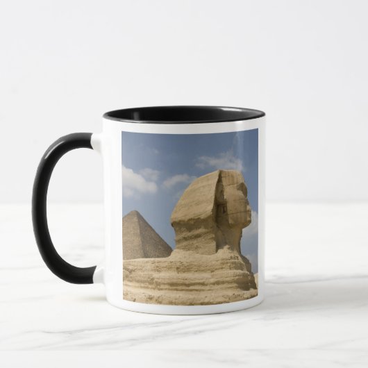 Die Sphinx, Giseh, Al Jizah, Ägypten Tasse (Links)