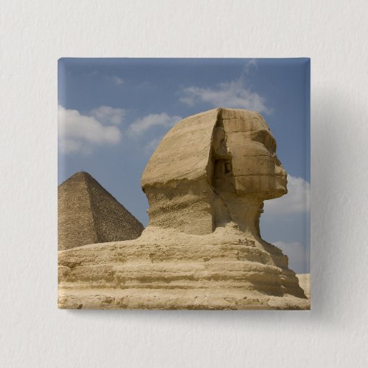 Die Sphinx, Giza, Al Jizah, Ägypten Button (Vorderseite)