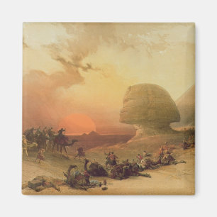 Die Sphinx in Giseh Magnet