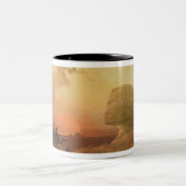 Die Sphinx in Giseh Zweifarbige Tasse (Mittel)