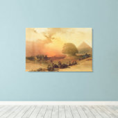 Die Sphinx in Gizeh Leinwanddruck (Insitu (Holzboden))