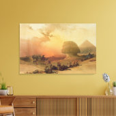 Die Sphinx in Gizeh Leinwanddruck (Insitu (Wohnzimmer))