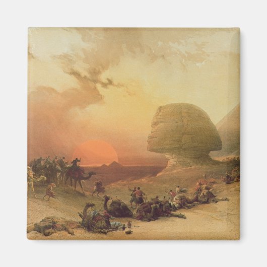 Die Sphinx in Gizeh Magnet (Vorne)