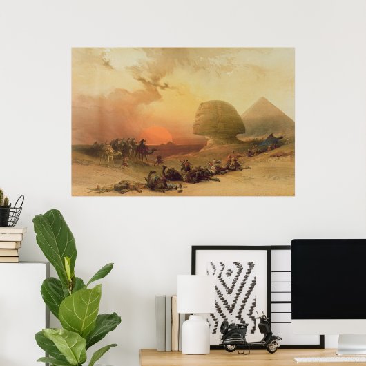 Die Sphinx in Gizeh Poster (Heimbüro)