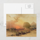 Die Sphinx in Gizeh Postkarte (Vorne/Hinten)