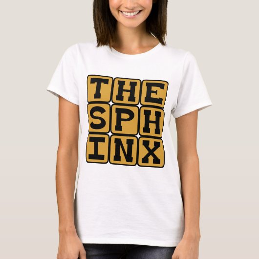 Die Sphinx, Mythische Abbildung von Gizeh T-Shirt (Vorderseite)