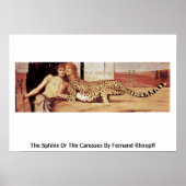Die Sphinx oder die Kleider von Fernand Khnopff Poster (Vorne)
