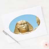 Die Sphinx Ovaler Aufkleber (Umschlag)
