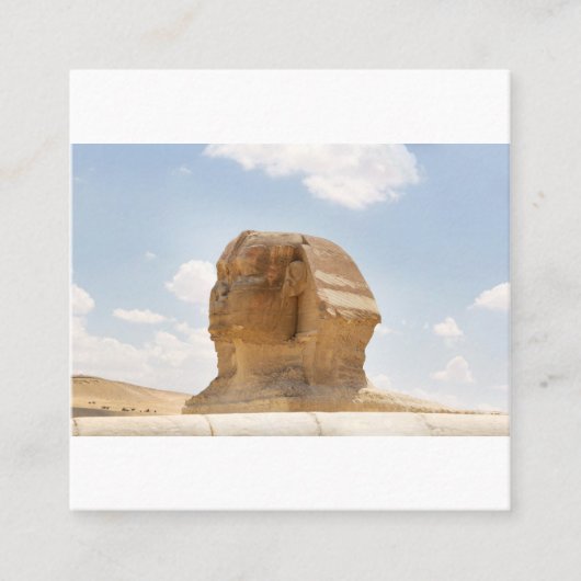 Die Sphinx Quadratische Visitenkarte (Vorderseite)