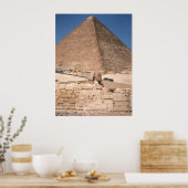 Die Sphinx und die Große Pyramide von Gizeh Poster (Küche)