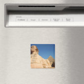 Die Sphinx und die Pyramide von Ghafre, Gizeh Magnet (In Situ (Geschirrspüler))
