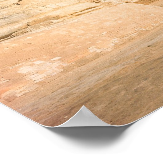 Die Sphinx und die Pyramide von Ghafre, Gizeh Poster (Ecke)