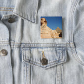 Die Sphinx und die Pyramide von Khafre, Giseh Button (Beispiel)