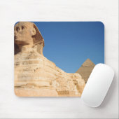 Die Sphinx und die Pyramide von Khafre, Giseh Mousepad (Mit Mouse)