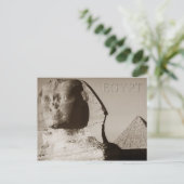 Die Sphinx und die Pyramide von Menkaure, Ägypten Postkarte (Stehend Vorderseite)