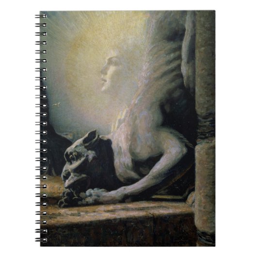 Die Sphinx und die Schimäre, 1906 (Öl auf Notizblock (Vorderseite)