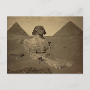Die Sphinx und Pyramiden in Ägypten um 1867 Postkarte