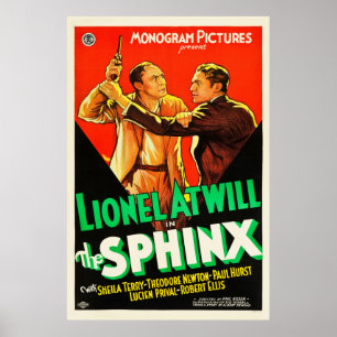 Die Sphinx - Vintages Filmplakat 1933 Poster