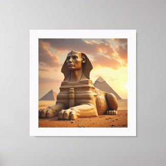 Die Sphinx von Giza – Hüterin der Pyramiden Leinwanddruck