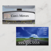 Die Spiegel-Visitenkarte des Nockens Visitenkarte (Vorne/Hinten)