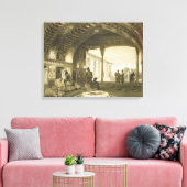 Die Spiegelhalle im Palast des Sardar Leinwanddruck (Insitu (Wohnzimmer))