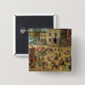 Die Spiele der Kinder, 1560 Button (Vorne & Hinten)