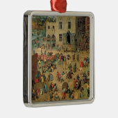 Die Spiele der Kinder, 1560 Silbernes Ornament (Rechts)