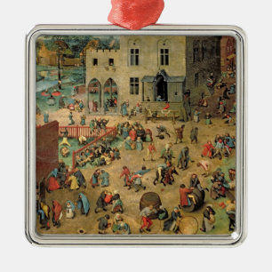 Die Spiele der Kinder, 1560 Silbernes Ornament