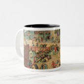 Die Spiele der Kinder, 1560 Zweifarbige Tasse (Vorderseite Links)