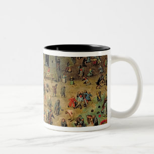 Die Spiele der Kinder, 1560 Zweifarbige Tasse