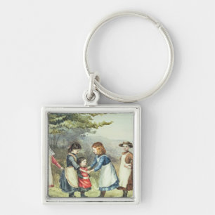 Die Spiele der Kinder, c.1880 (w/c auf Papier) Schlüsselanhänger