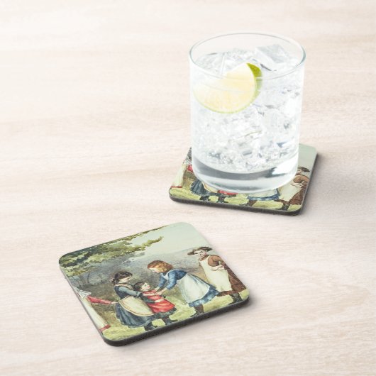 Die Spiele der Kinder, c.1880 (w/c auf Papier) Untersetzer (Rechte Seite)