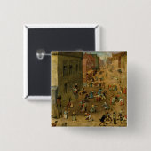 Die Spiele der Kinder: Detail der Spitzenrechter Button (Vorne & Hinten)