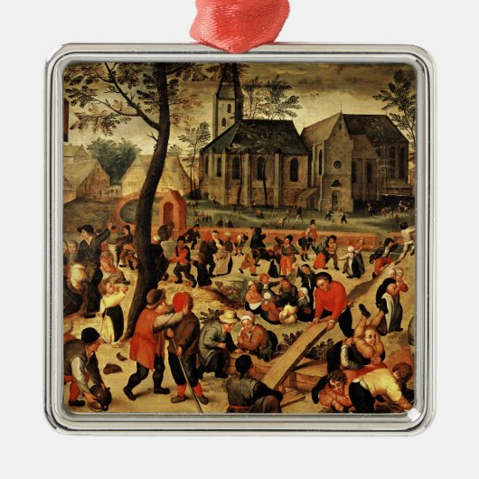 Die Spiele der Kinder Silbernes Ornament (Vorne)