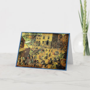 "Die Spiele Kinder" Pieter Bruegels - 1560 Karte