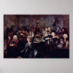 Die spielende Höhle "durch Hogarth William Poster