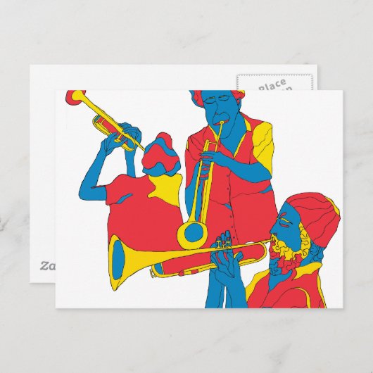 die Spieler Postkarte (Vorne/Hinten)