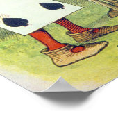 Die Spielkarten, die die Rose Bush malen Poster (Ecke)