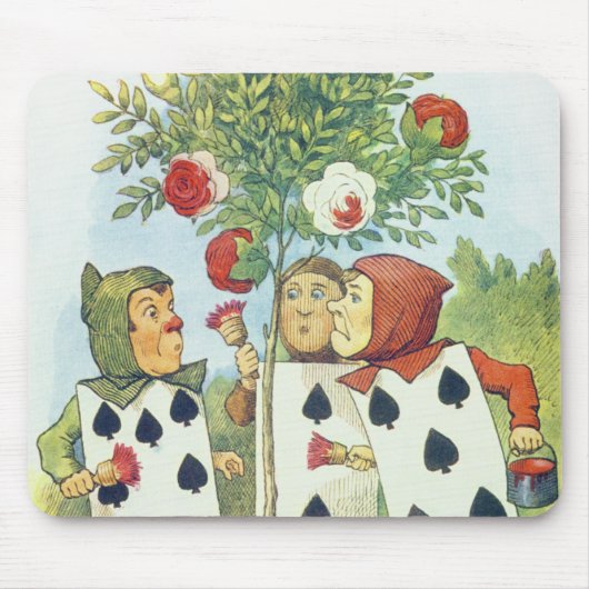 Die Spielkarten, welche die Rose Bush malen Mousepad (Vorne)