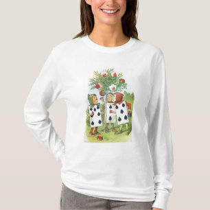Die Spielkarten, welche die Rose Bush malen T-Shirt